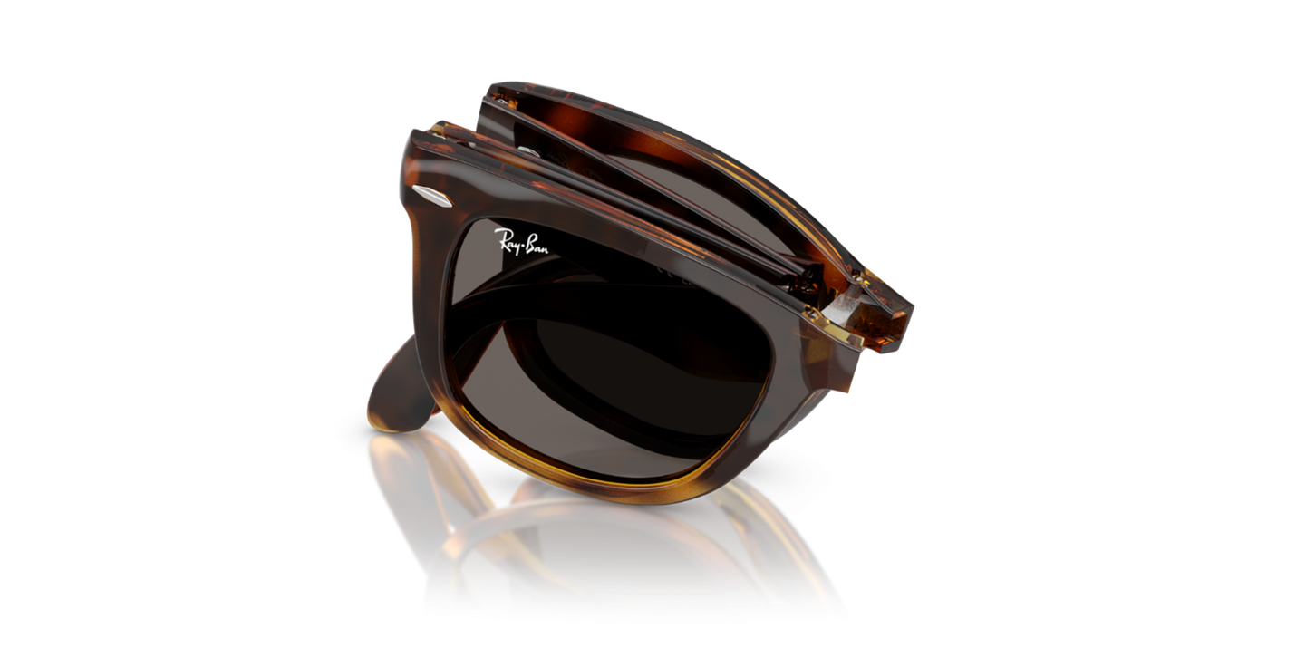 Ray-Ban Wayfarer Folding Classic Dark Grey Square Unisex  Sunglasses