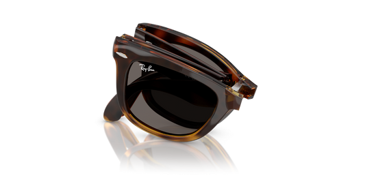 Ray-Ban Wayfarer Folding Classic Dark Grey Square Unisex  Sunglasses