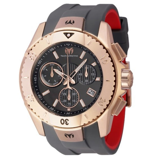 TechnoMarine UF6 Swiss Ronda Z60 Caliber Men's Watch - 48mm, Red, Grey