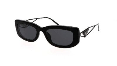Prada Dark Gray Rectangular Ladies Sunglasses