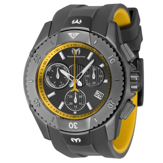 TechnoMarine UF6 Swiss Ronda Z60 Caliber Men's Watch - 48mm, Yellow, Black