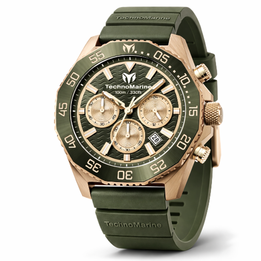 TechnoMarine Mare Vivo Men's Watch - 44mm, Olive Green