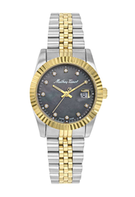 Mathey-Tissot Mathy III MOP Quartz Black Dial Ladies Watch