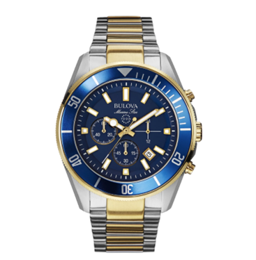Bulova Marine Star Quartz Blue Dial Men's Watch