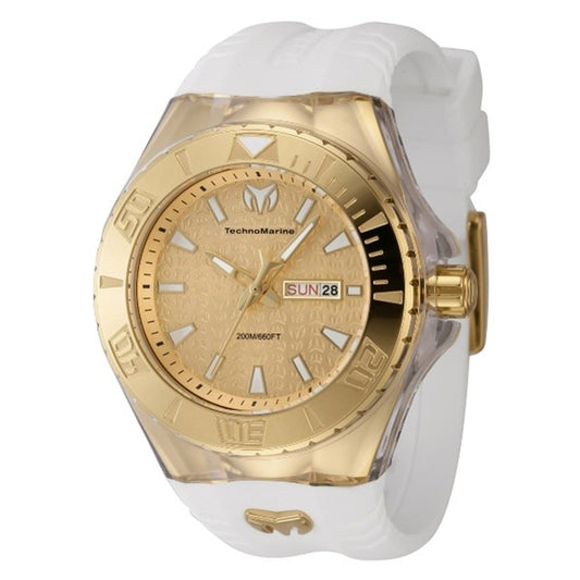 TechnoMarine Cruise Monogram Men's Watch - 47.8mm, White