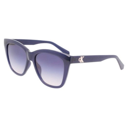 CALVIN KLEIN WOMEN'S BLUE SQUARE SUNGLASSES