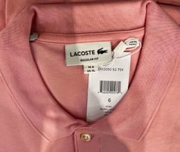 Lacoste Polo Men Size XL