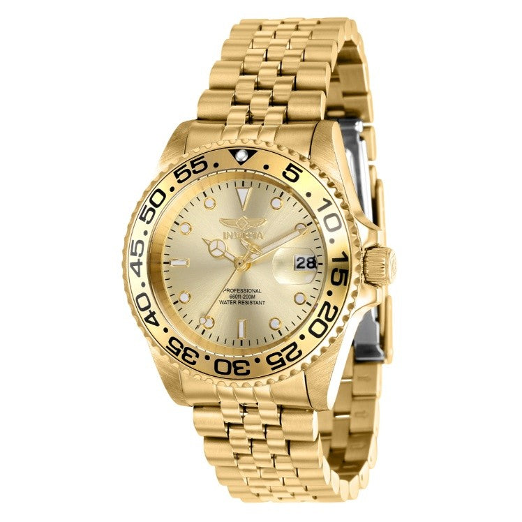 Invicta Pro Diver Unisex Watch - 38mm, Gold