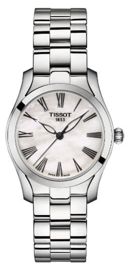Tissot T-Wave Quartz White Mother of Pearl Dial Ladies Watch