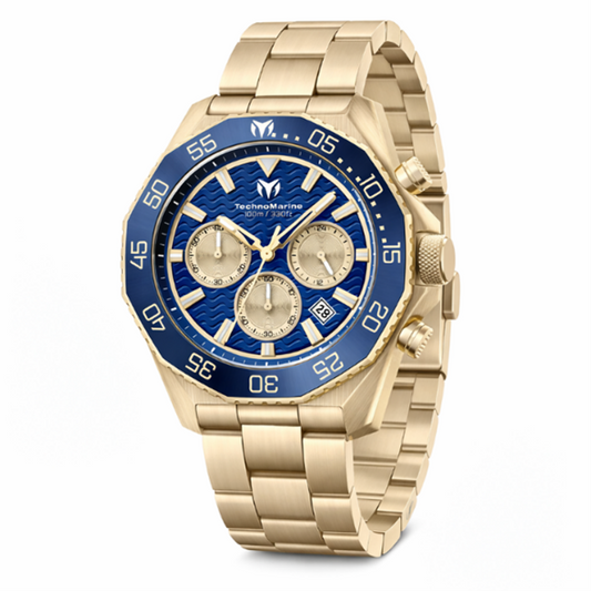 TechnoMarine Mare Vivo Men's Watch - 44mm, Gold