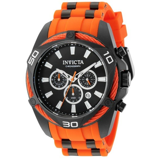 Invicta Bolt Men's Watch - 50mm, Black, Orange