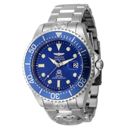 Invicta Dual Time Grand Diver Automatic Men's Watch - 47mm, Steel