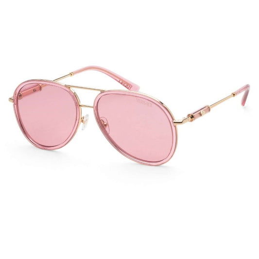 Versace Unisex Pink Aviator Sunglasses