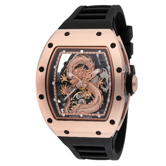 Invicta S1 Rally Dragon Automatic Men's Watch w/ Skeleton Dial - 41mm, Black