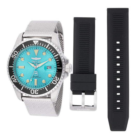 Invicta Pro Diver Men's Watch - 42mm, Black, Steel with Interchangeable Strap