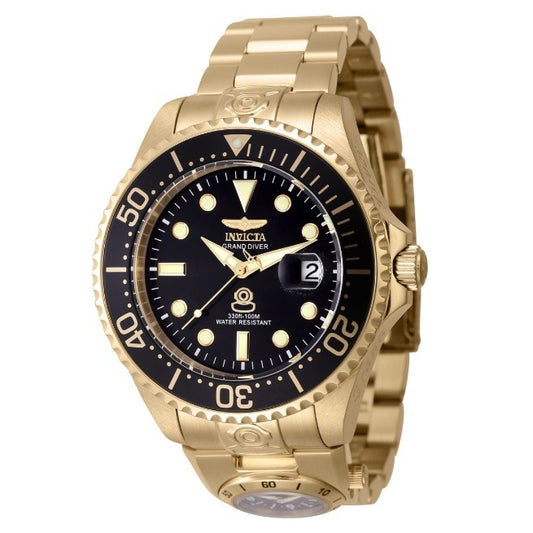 Invicta Dual Time Grand Diver Automatic Men's Watch - 47mm, Gold