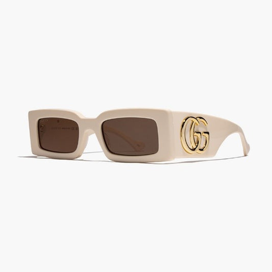 Gucci Brown Rectangular Ladies Sunglasses