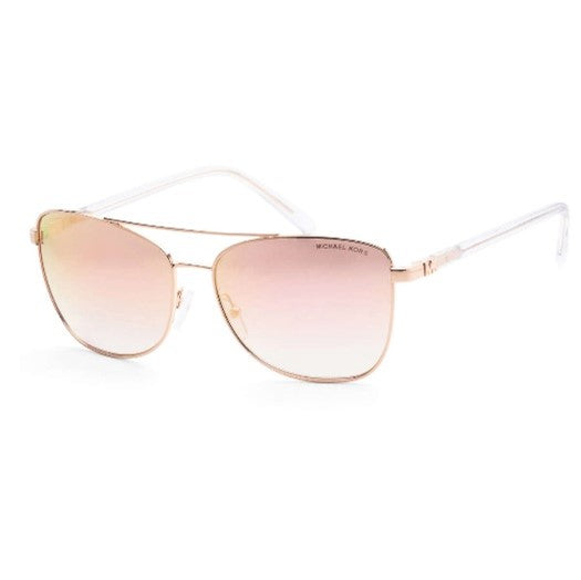 MICHAEL KORS WOMEN'S ROSE GOLD AVIATOR SUNGLASSES