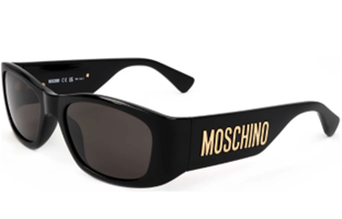 Moschino Women's Black Rectangular Sunglasses