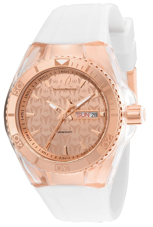 TechnoMarine Cruise Monogram Women's Watch - 40mm, White
