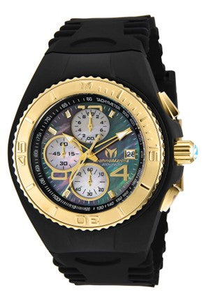 TechnoMarine Cruise JellyFish Men's Watch w/ Mother of Pearl Dial - 46mm, Black
