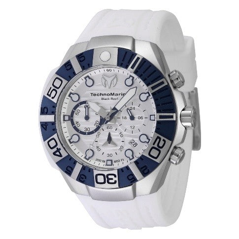 TechnoMarine Black Reef Men's Watch - 45.4mm, White
