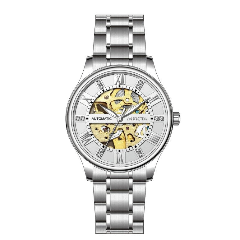 Invicta Objet D Art Automatic Men's Watch w/ Skeleton Dial - 40mm, Silver