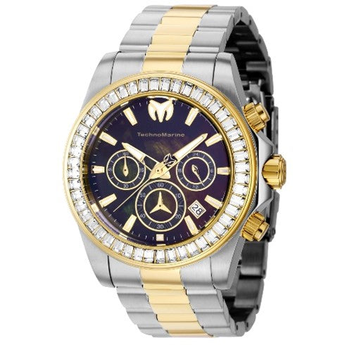 TechnoMarine Manta Ray Men's Watch w/ Mother of Pearl Dial - 42mm, Steel, Gold