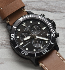 Tissot Seastar 1000 Chronograph Quartz Black Dial Men's 45mm Watch