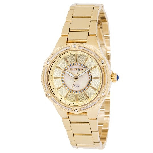 Invicta Angel Women's Watch w/ Mother of Pearl Dial - 35mm, Gold – USA ...