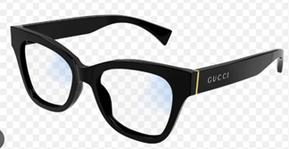 Gucci Clear Photochromic with Blue Control Cat Eye Ladies Sunglasses