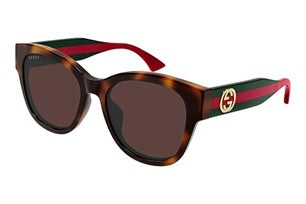 Gucci Brown Oval Ladies Sunglasses