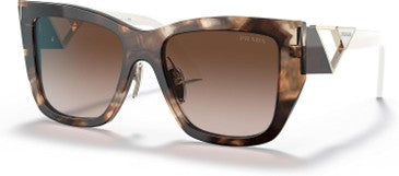 Prada Brown Gradient Square Ladies Sunglasses