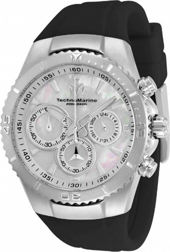 TechnoMarine Manta Sea Women's Watch w/ Mother of Pearl Dial - 40mm, Black