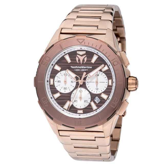 TechnoMarine Seven Seas Men's Watch - 44mm, Rose Gold