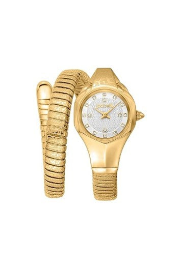 Just Cavalli Snake Quartz Silver Women's Watch
