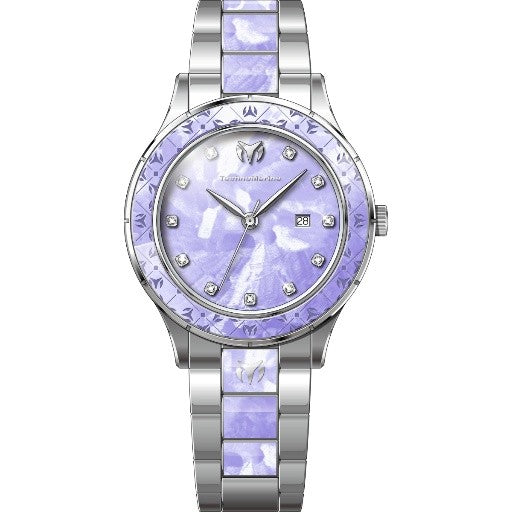 TechnoMarine Sea Seafoam Glow Women's Watch - 33mm, Steel