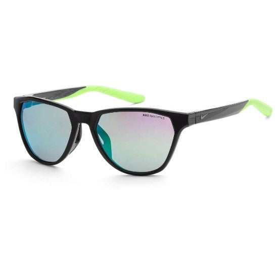 Nike Men's Black Geometric Sunglasses