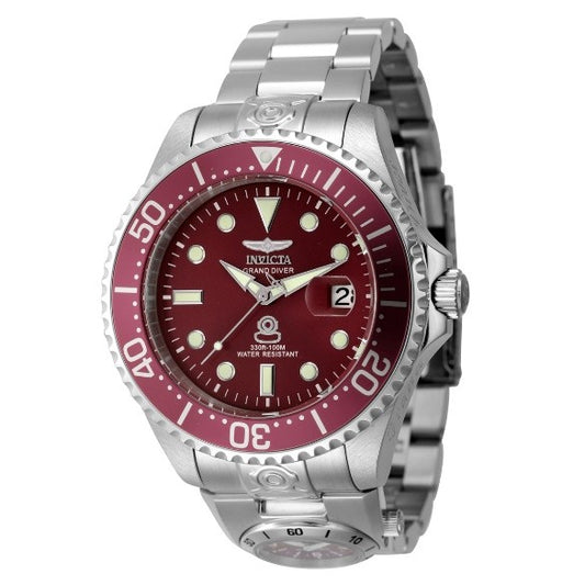 Invicta Dual Time Grand Diver Automatic Men's Watch - 47mm, Steel