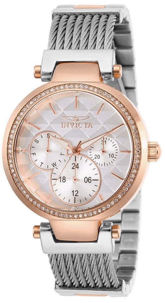 Invicta Angel Women's Watch - 36mm, Rose Gold, Silver
