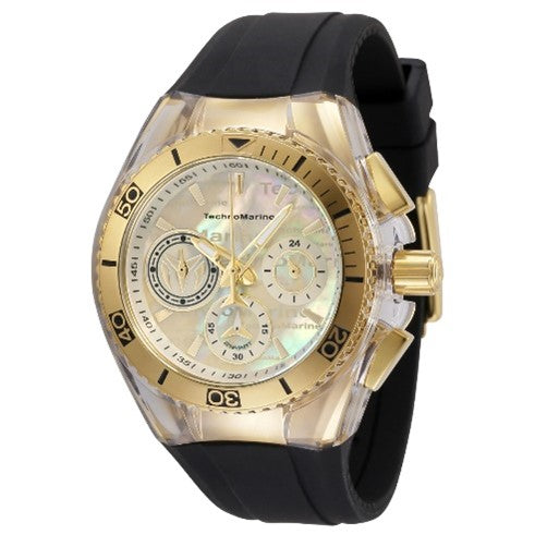 TechnoMarine Cruise California Unisex Watch w/ Mother of Pearl Dial - 40.57mm, Black