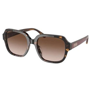 Coach Women's Brown Rectangular Sunglasses