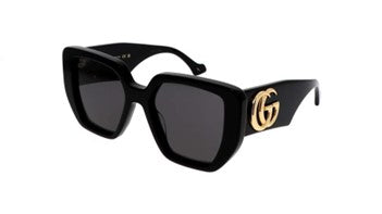 Gucci Grey Geometric Ladies Sunglasses