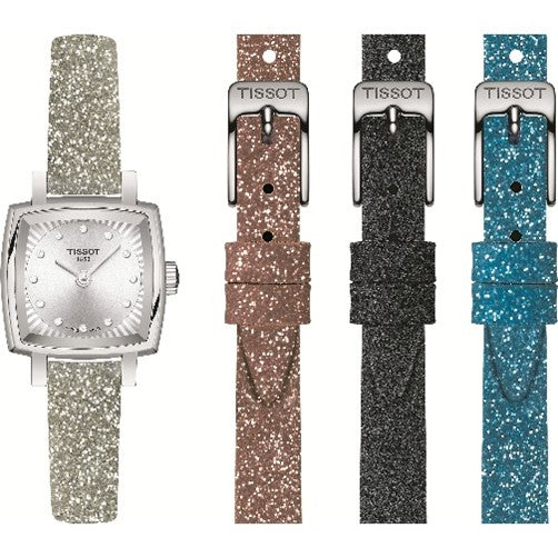 TISSOT Lovely Square Festive Kit Quartz Diamond Silver Dial Ladies Watch