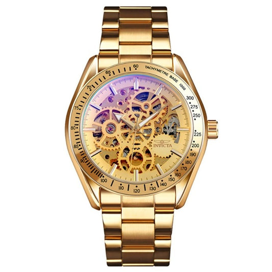 Invicta Objet D Art Automatic Men's Watch w/ Skeleton Dial - 47mm, Gold