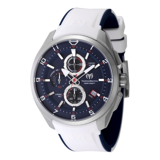 TechnoMarine Ocean Quantum Sport Men's Watch - 44mm, White, Blue