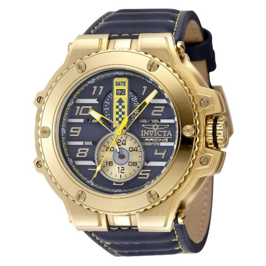 Invicta Racing Downforce Men's Watch - 55.83mm, Yellow, Blue