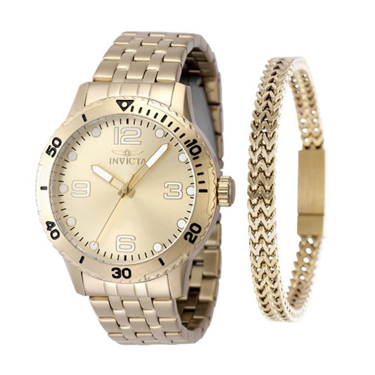 Invicta Specialty Men's Watch - 42mm, Gold With Bracelet Set