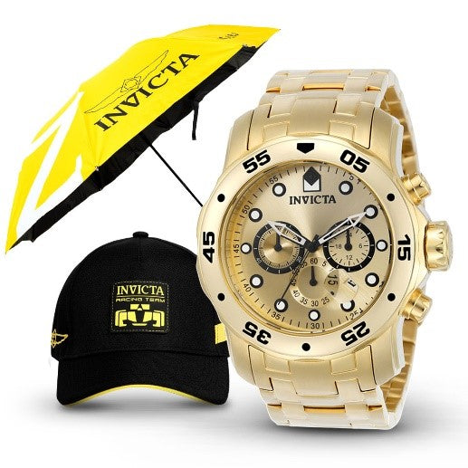 Invicta Pro Diver SCUBA Men's Watch Bundle - 48mm