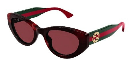 Gucci Red Cat Eye Ladies Sunglasses